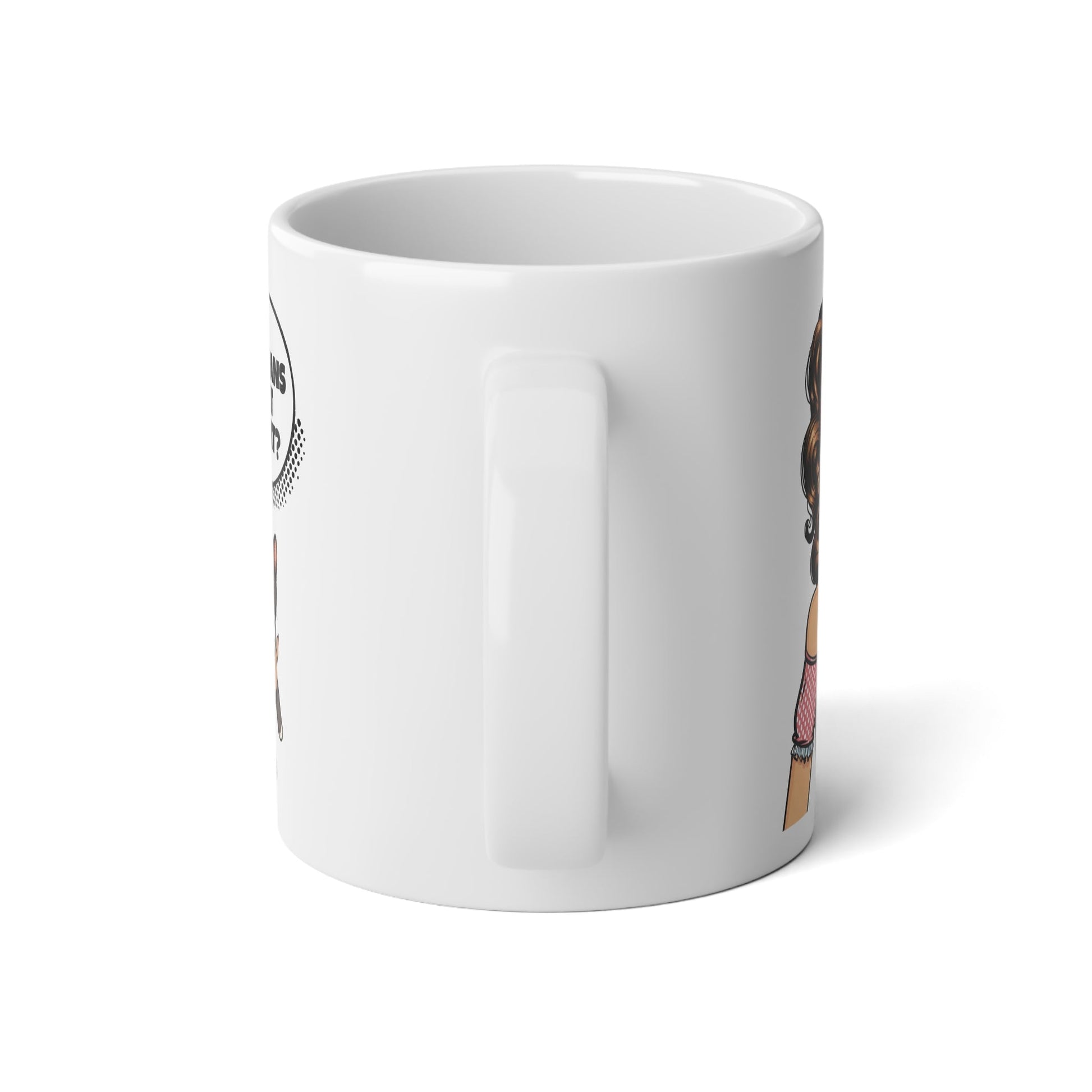 Mega Mug Lesbian Eat What White 20oz - Mug - The Lucky Wombat