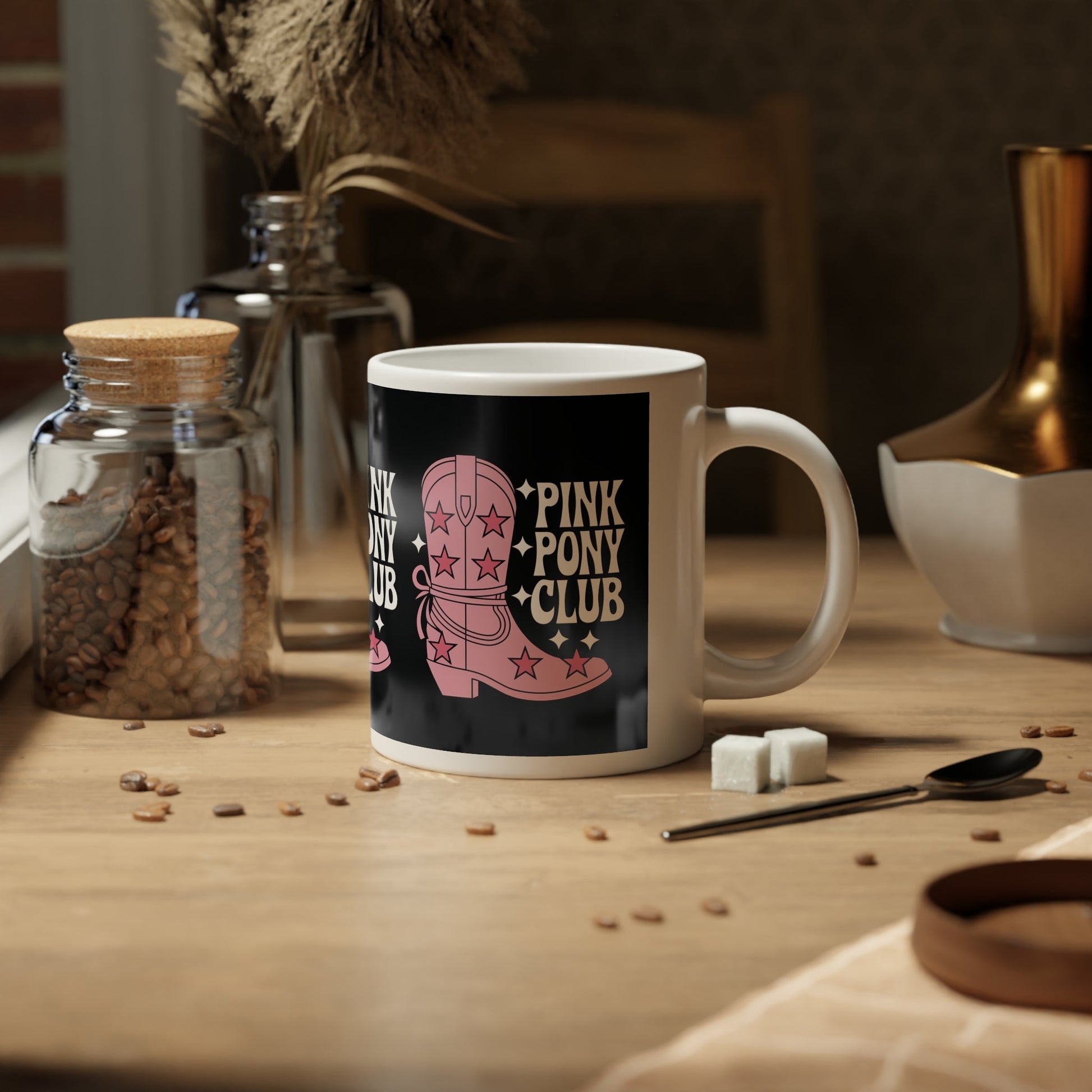 Pink Pony Club Mega Mug - 20oz Ceramic Cup - Mug - The Lucky Wombat