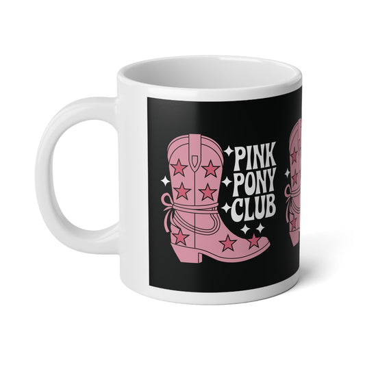 Pink Pony Club Mega Mug - 20oz Ceramic Cup - Mug - The Lucky Wombat