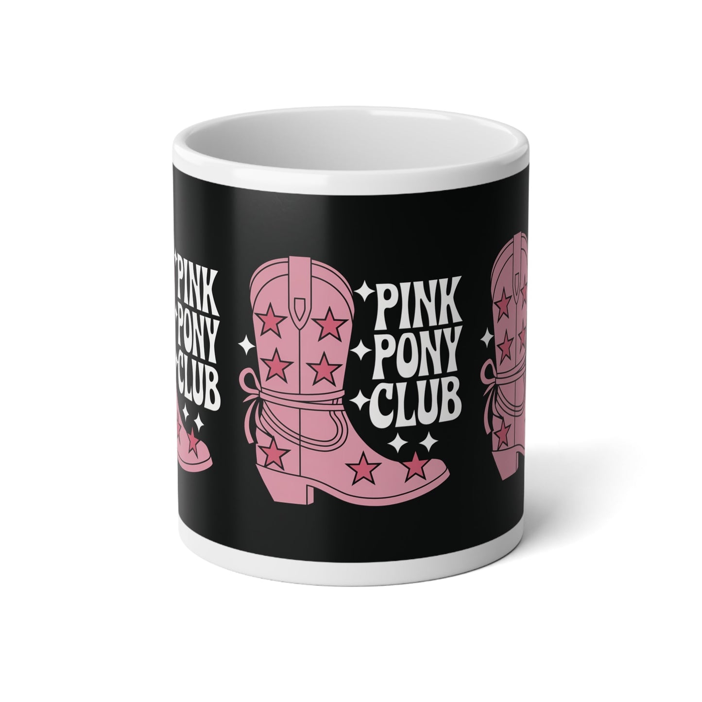 Pink Pony Club Mega Mug - 20oz Ceramic Cup - Mug - The Lucky Wombat