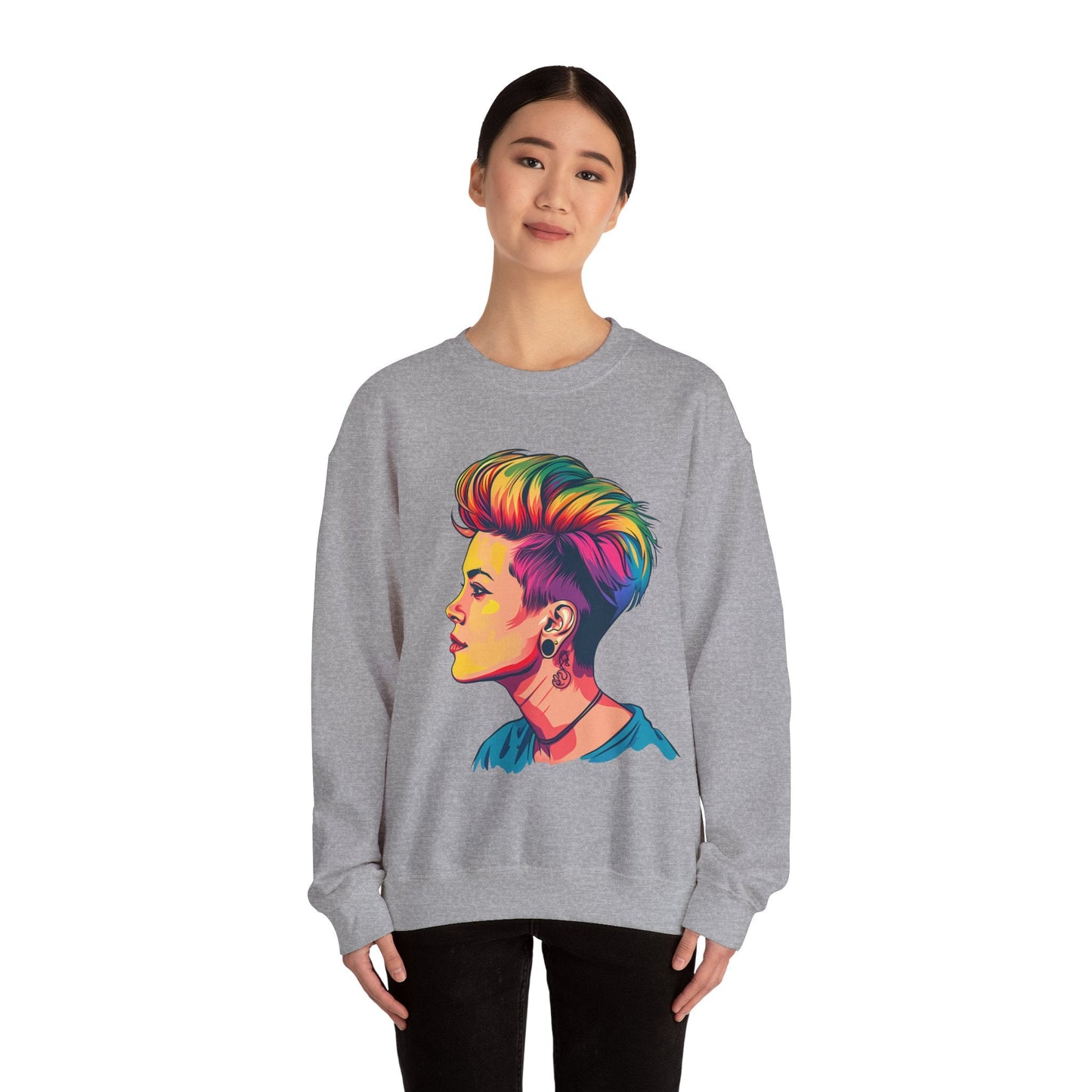 Pixie Haircut - Unisex Sweatshirt - Sweatshirt - The Lucky Wombat