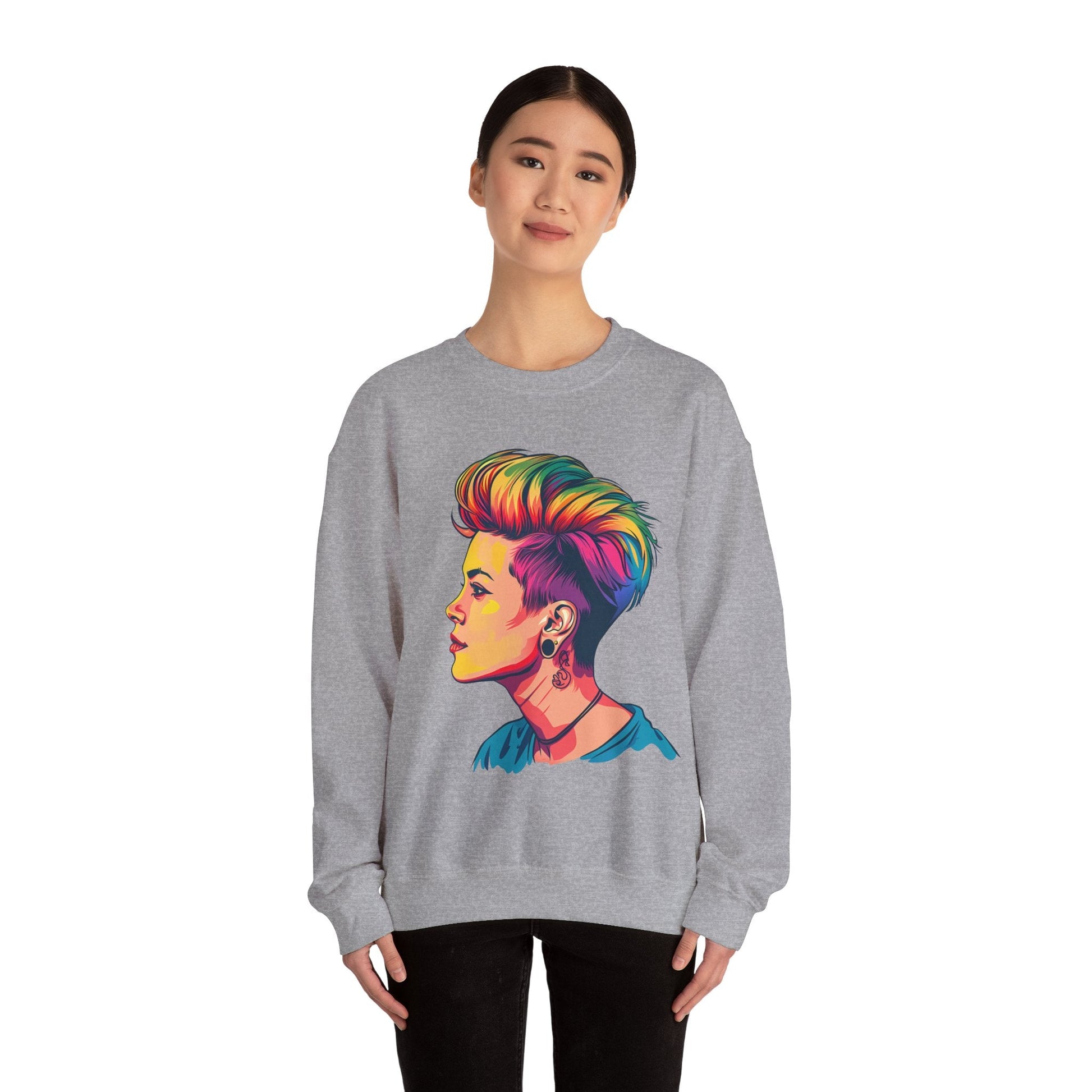 Pixie Haircut - Unisex Sweatshirt - Sweatshirt - The Lucky Wombat