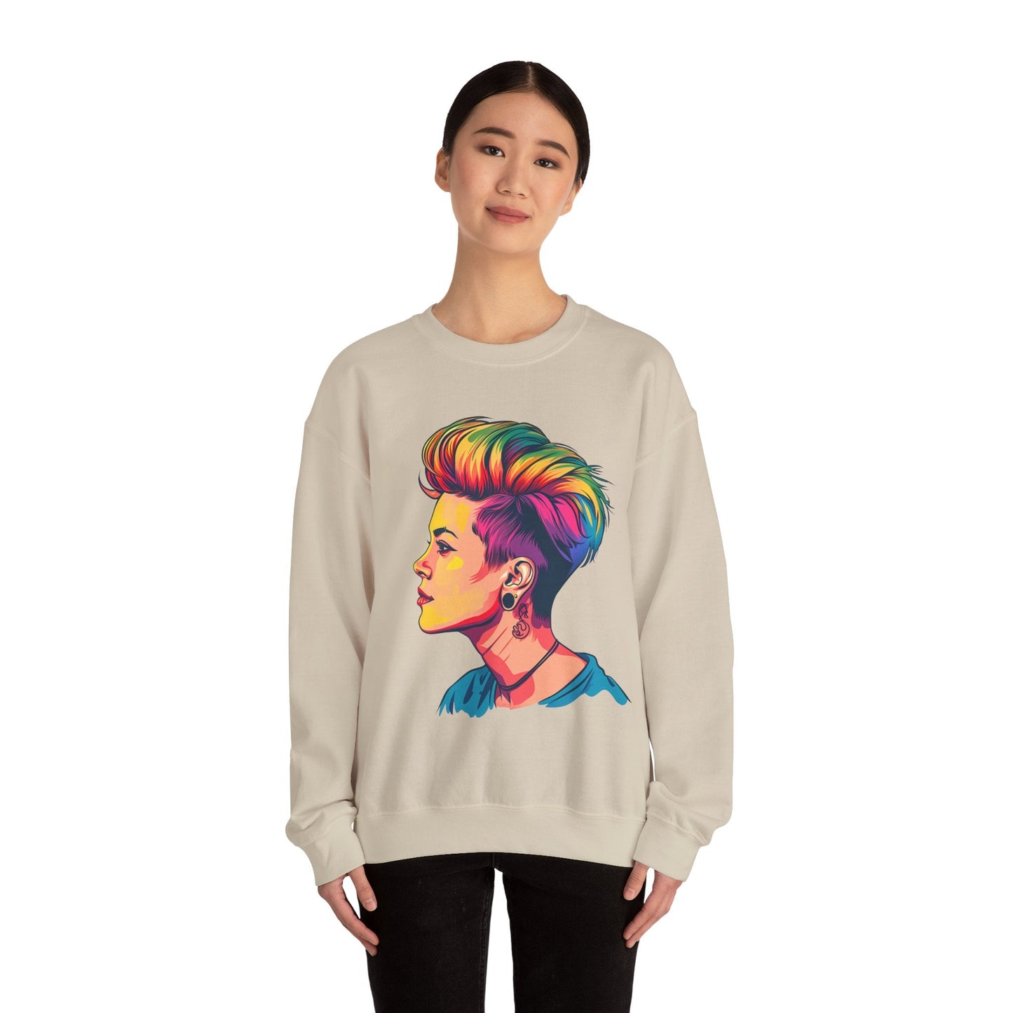 Pixie Haircut - Unisex Sweatshirt - Sweatshirt - The Lucky Wombat