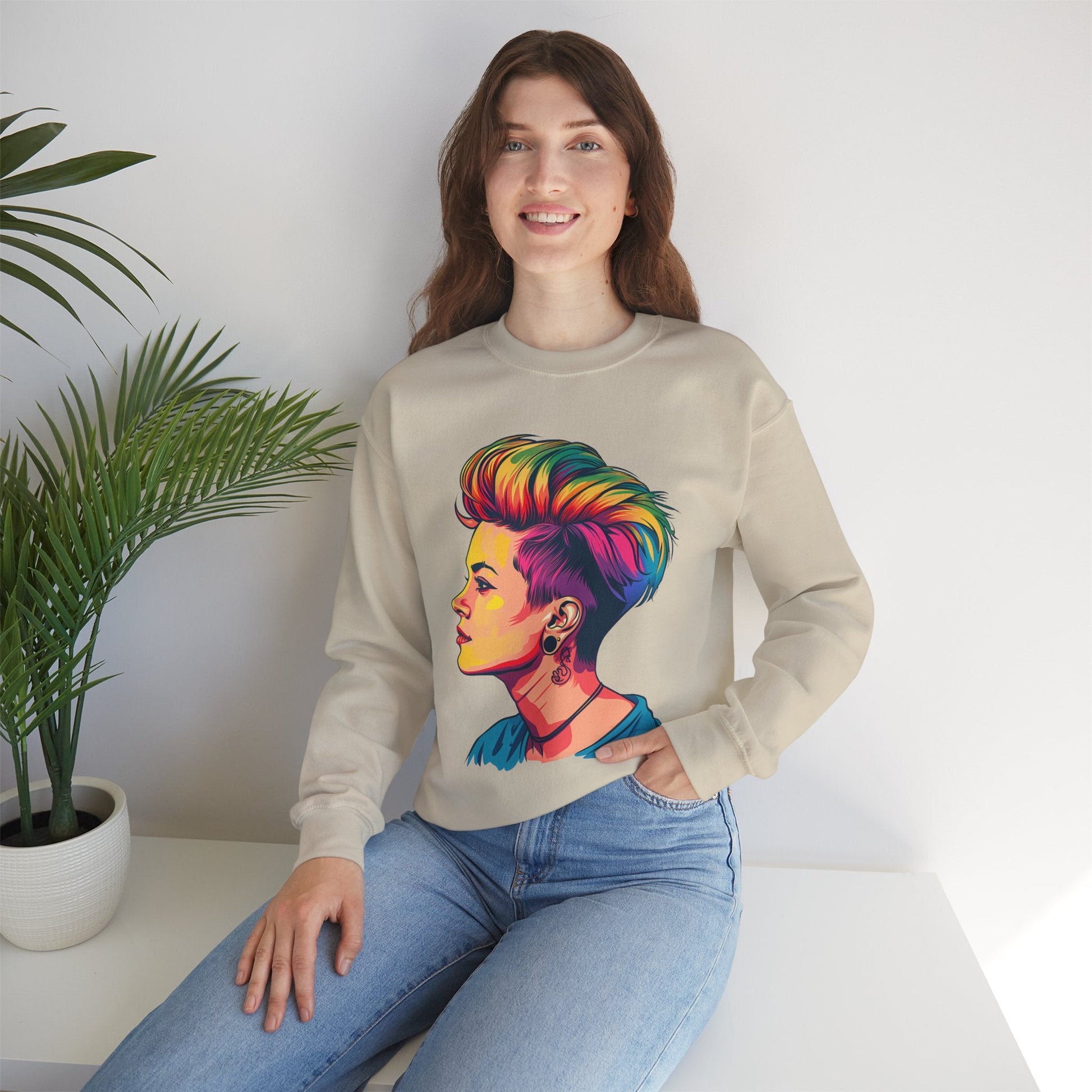 Pixie Haircut - Unisex Sweatshirt - Sweatshirt - The Lucky Wombat