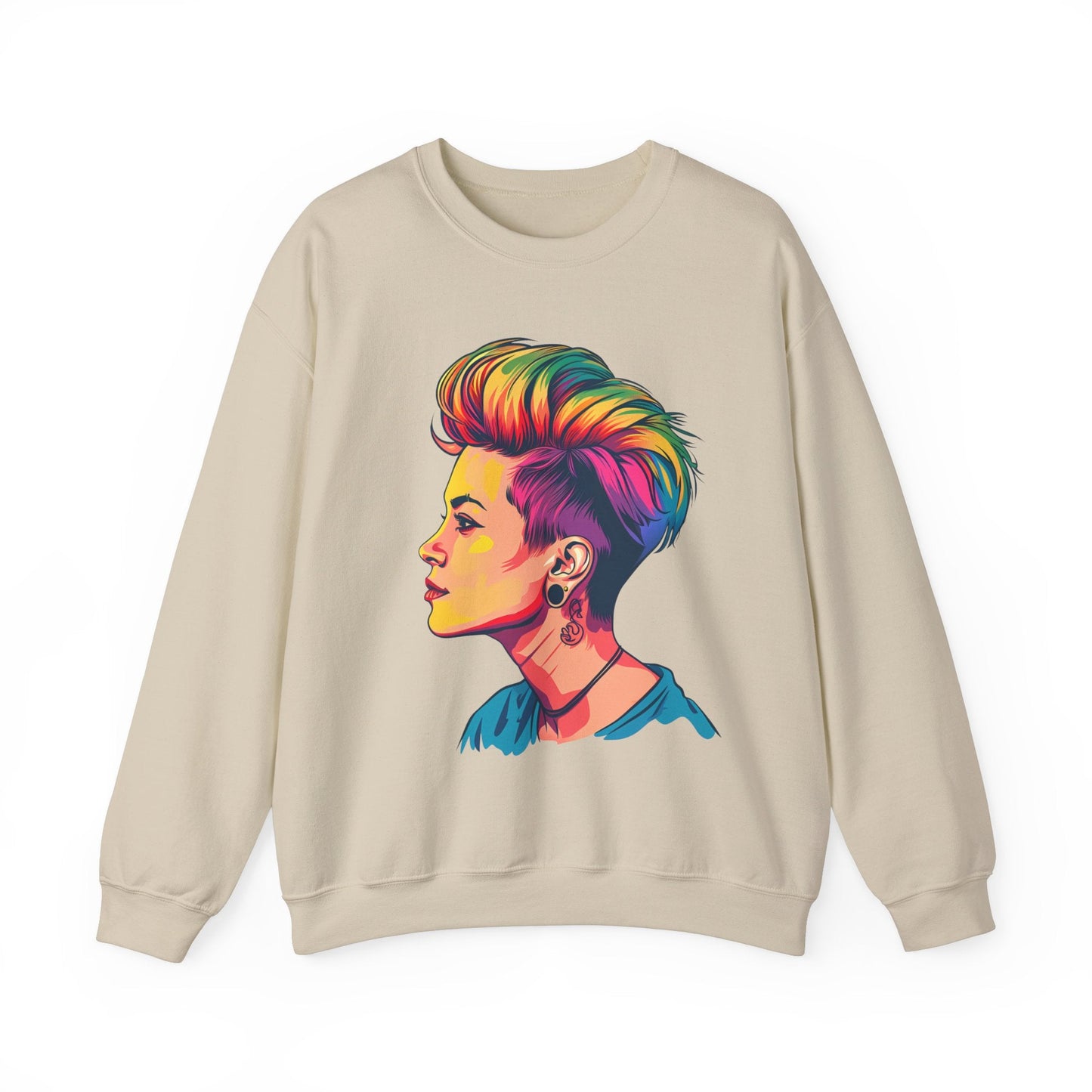 Pixie Haircut - Unisex Sweatshirt - Sweatshirt - The Lucky Wombat