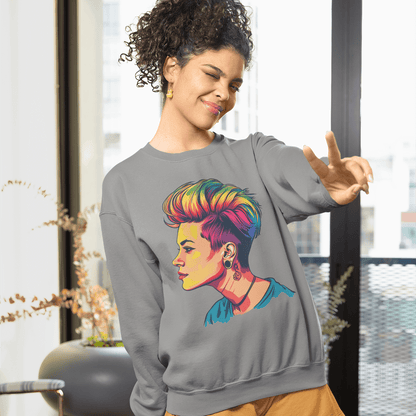 Pixie Haircut - Unisex Sweatshirt - Sweatshirt - The Lucky Wombat