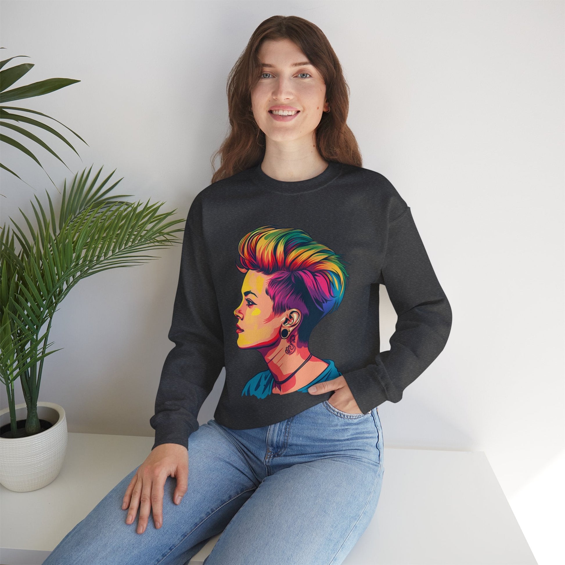Pixie Haircut - Unisex Sweatshirt - Sweatshirt - The Lucky Wombat