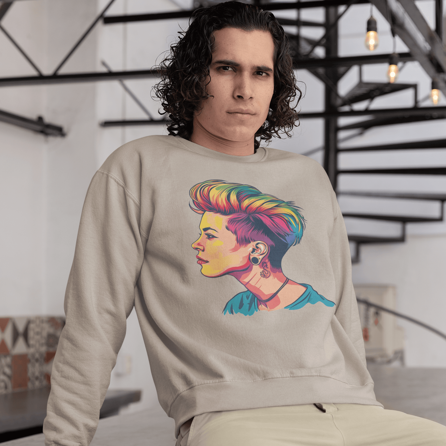 Pixie Haircut - Unisex Sweatshirt - Sweatshirt - The Lucky Wombat