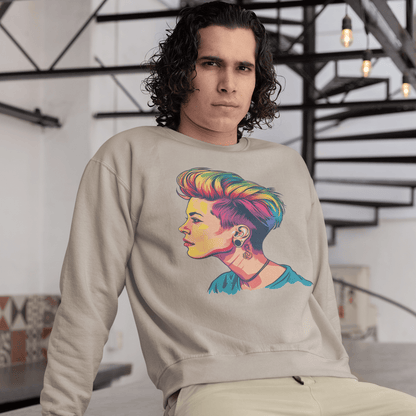 Pixie Haircut - Unisex Sweatshirt - Sweatshirt - The Lucky Wombat
