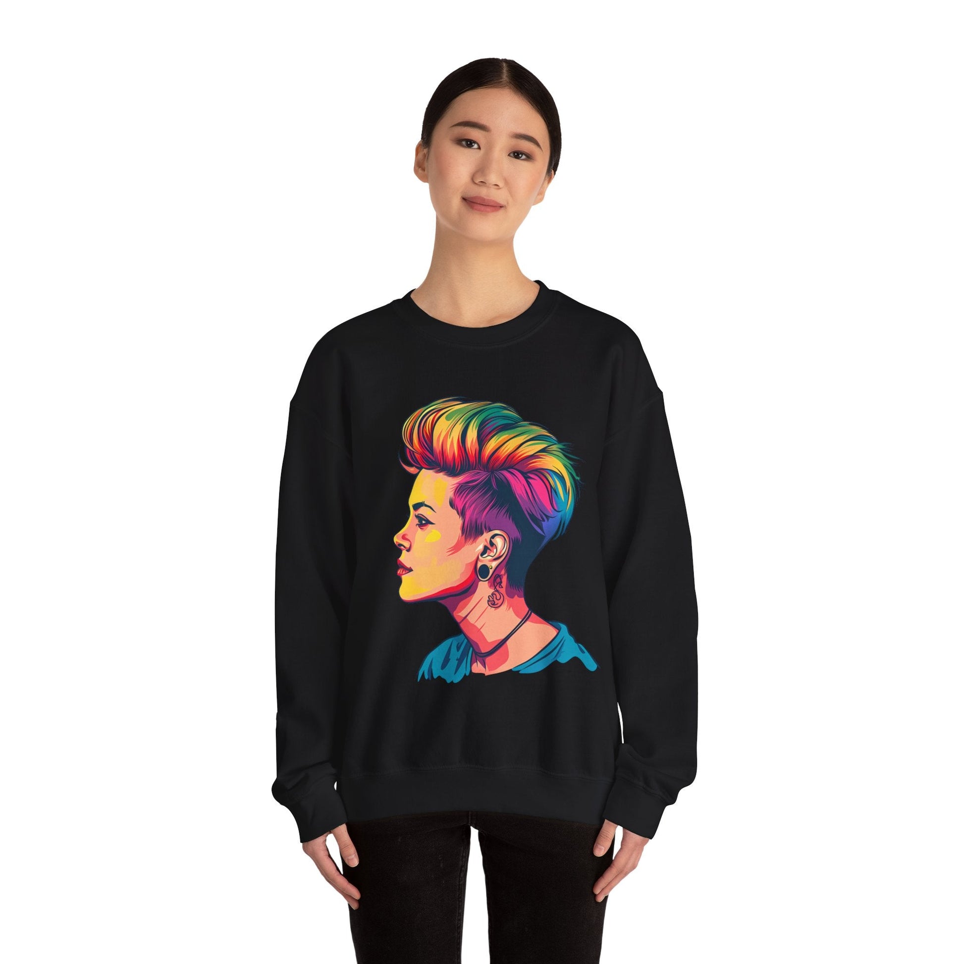 Pixie Haircut - Unisex Sweatshirt - Sweatshirt - The Lucky Wombat