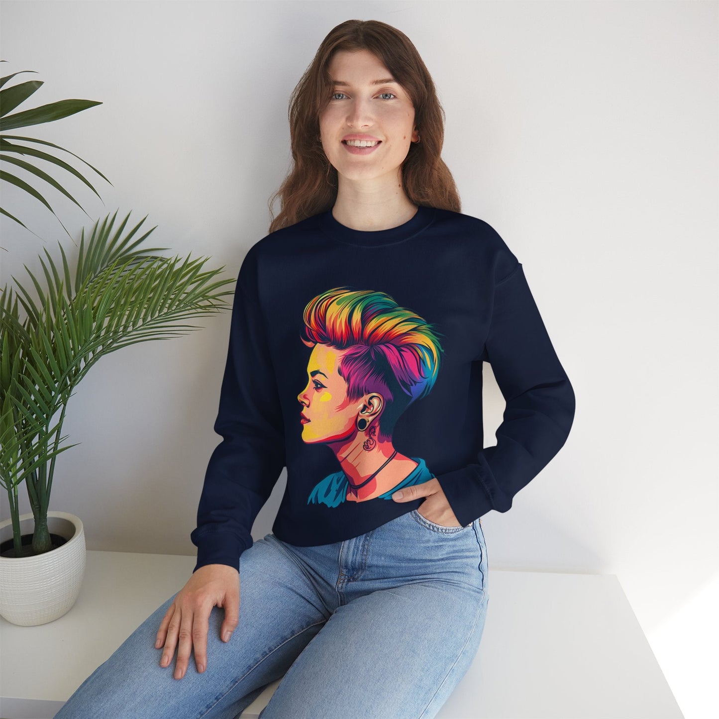 Pixie Haircut - Unisex Sweatshirt - Sweatshirt - The Lucky Wombat