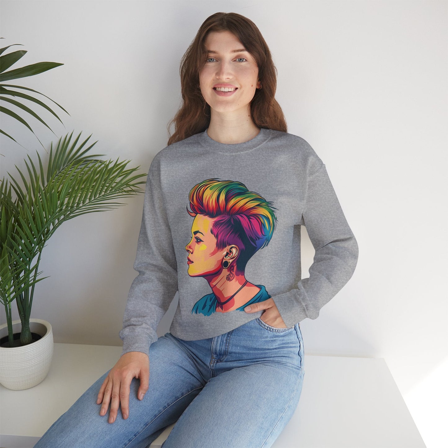 Pixie Haircut - Unisex Sweatshirt - Sweatshirt - The Lucky Wombat
