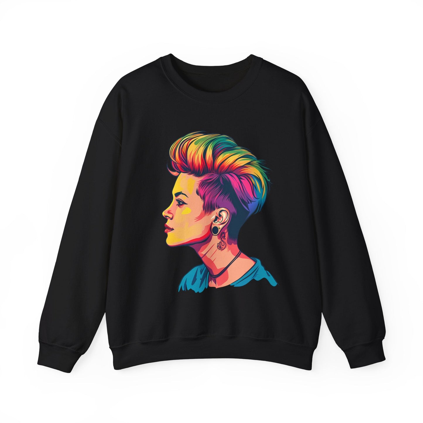 Pixie Haircut - Unisex Sweatshirt - Sweatshirt - The Lucky Wombat