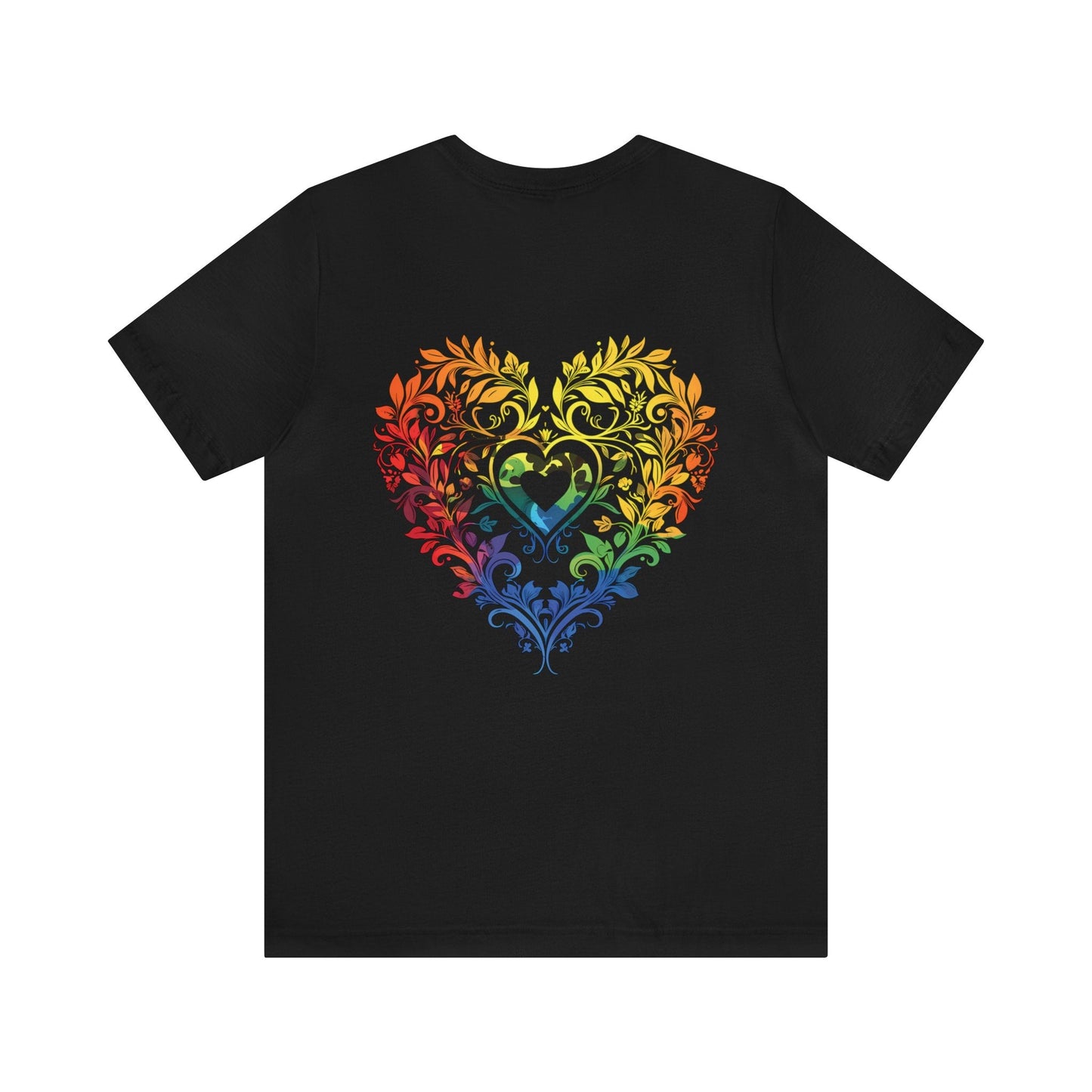 Rainbow Heart Ornament - Unisex T-shirt - T-Shirt - The Lucky Wombat