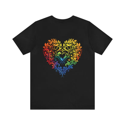 Rainbow Heart Ornament - Unisex T-shirt - T-Shirt - The Lucky Wombat