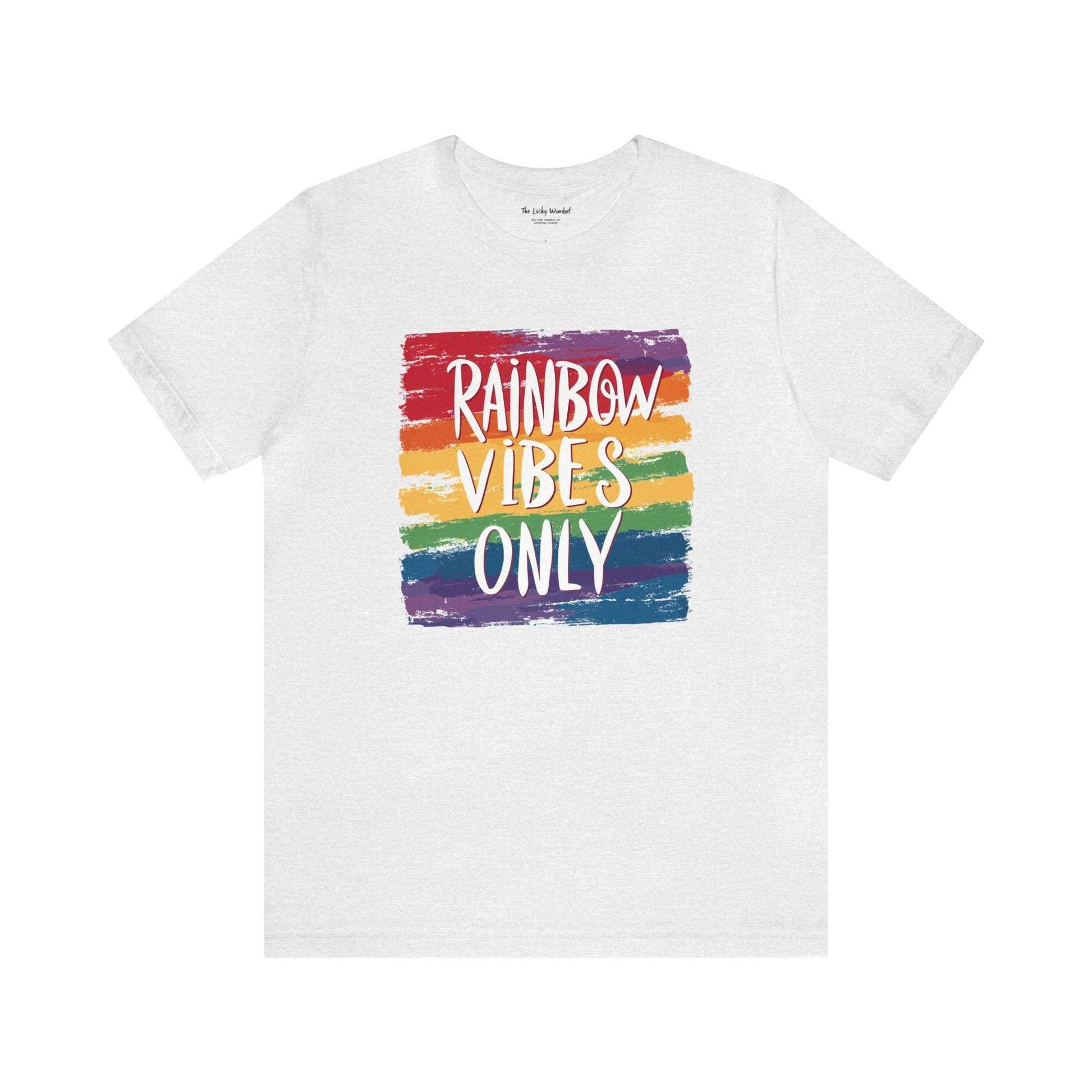 Rainbow Vibes Only - Unisex T-Shirt - T-Shirt - The Lucky Wombat
