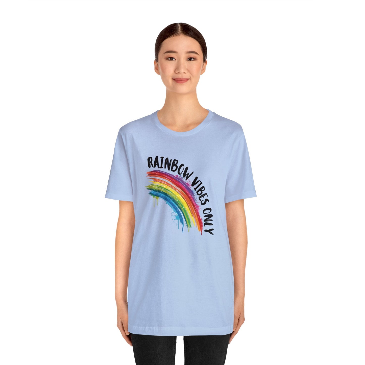 Rainbow Vibes Only - Unisex T-Shirt - T-Shirt - The Lucky Wombat