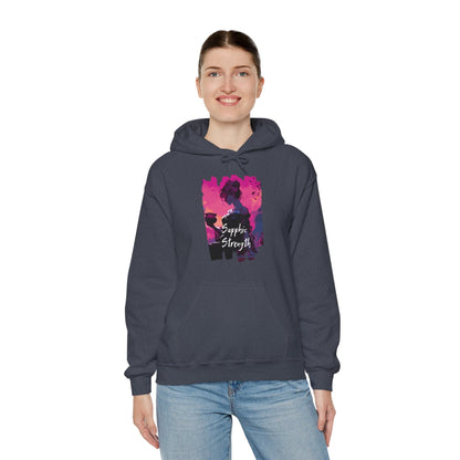 Sapphic Strength - Unisex Hoodie - Hoodie - The Lucky Wombat