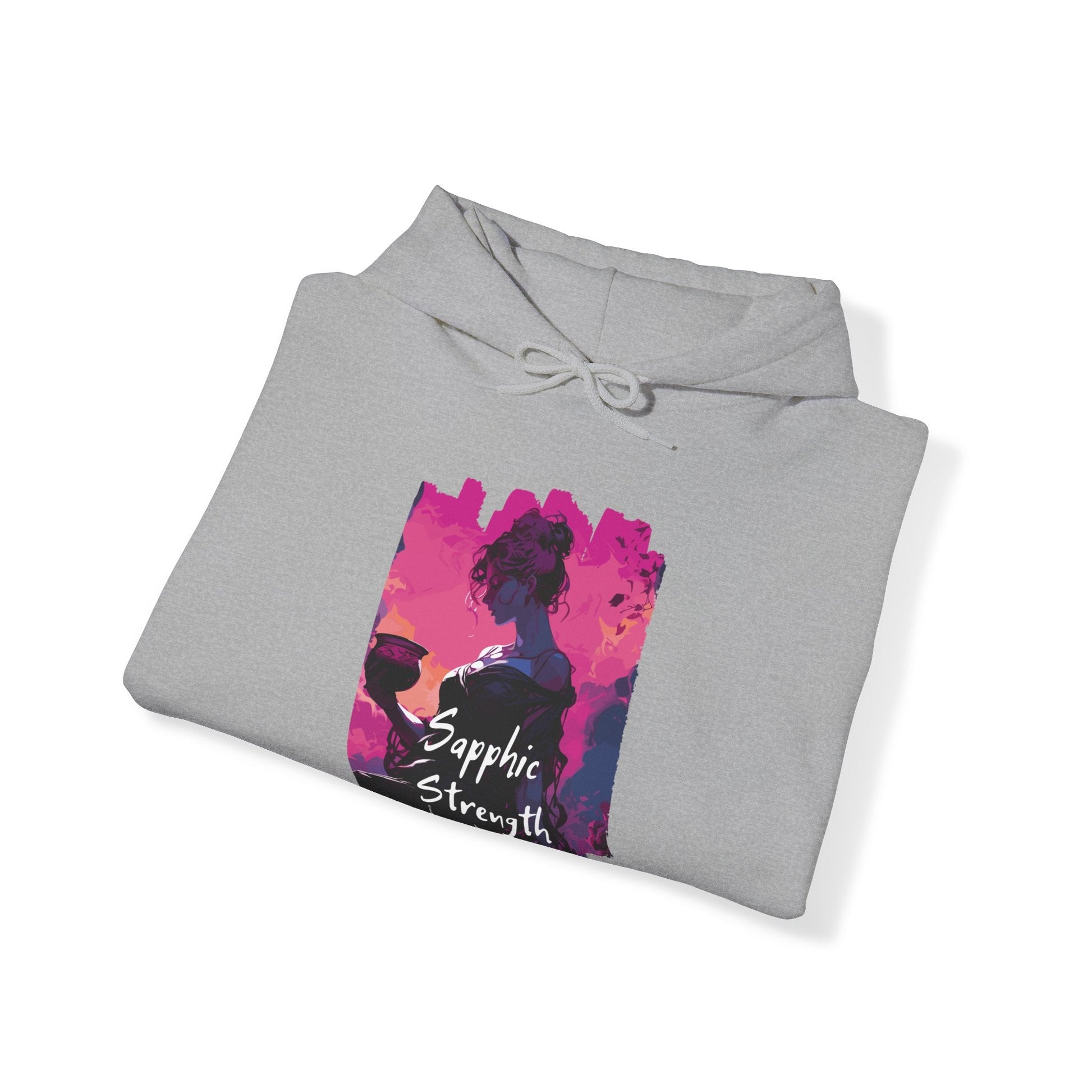 Sapphic Strength - Unisex Hoodie - Hoodie - The Lucky Wombat