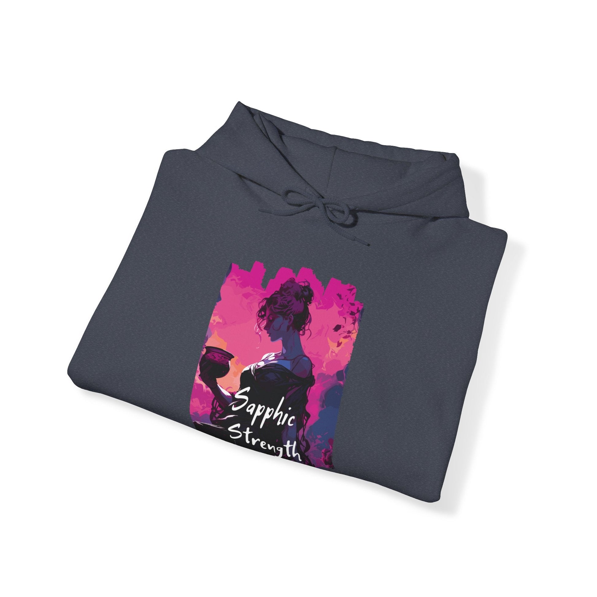 Sapphic Strength - Unisex Hoodie - Hoodie - The Lucky Wombat