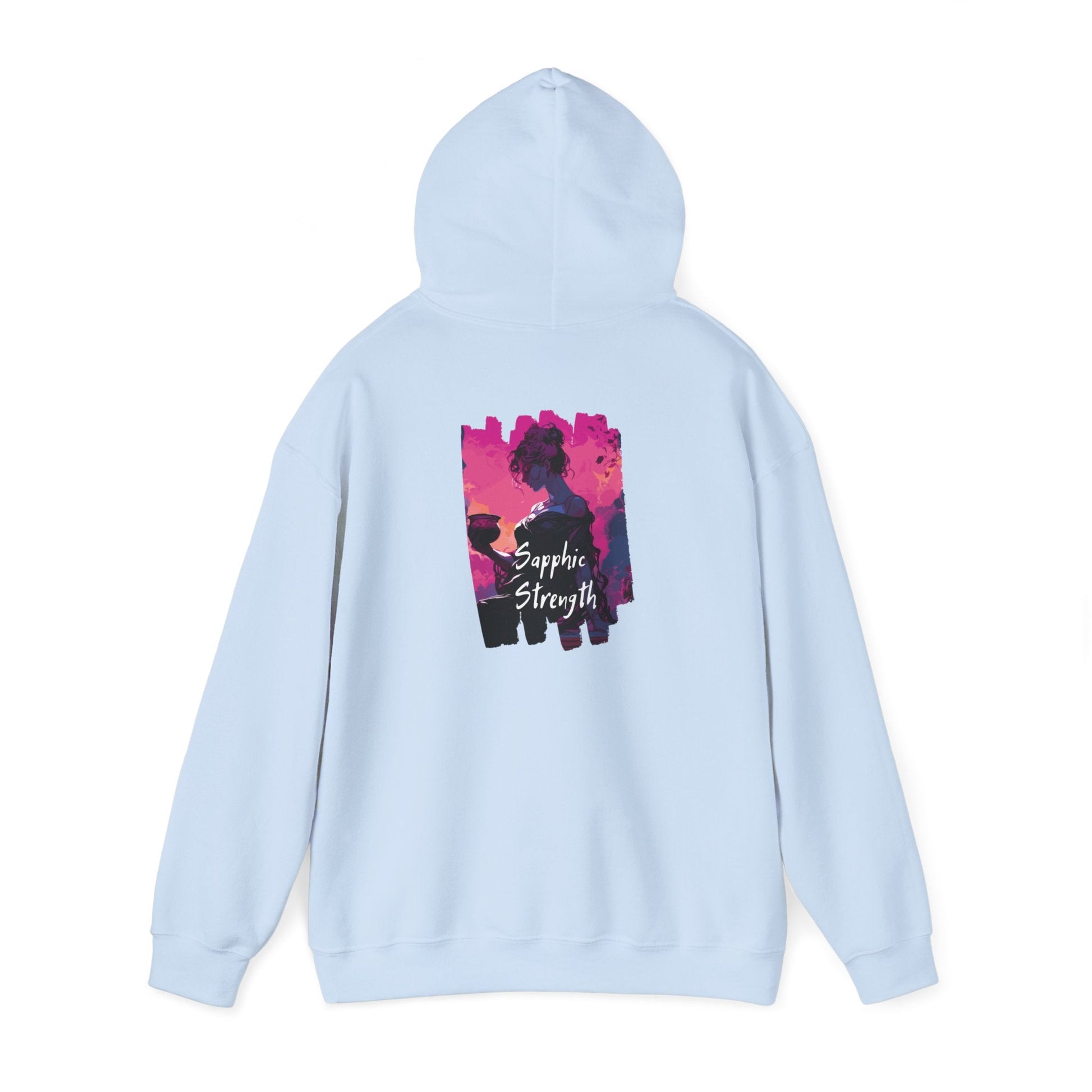 Sapphic Strength - Unisex Hoodie - Hoodie - The Lucky Wombat