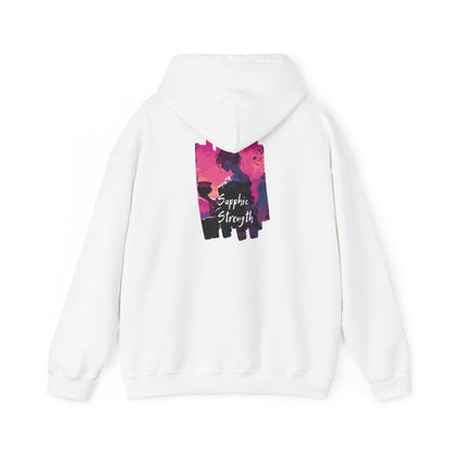 Sapphic Strength - Unisex Hoodie - Hoodie - The Lucky Wombat