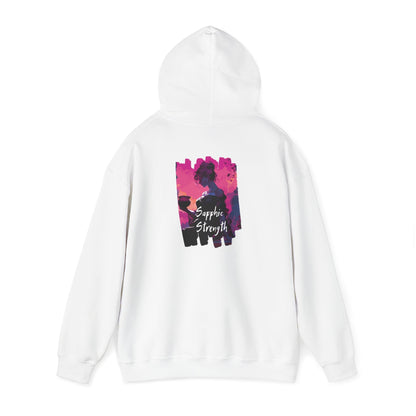 Sapphic Strength - Unisex Hoodie - Hoodie - The Lucky Wombat
