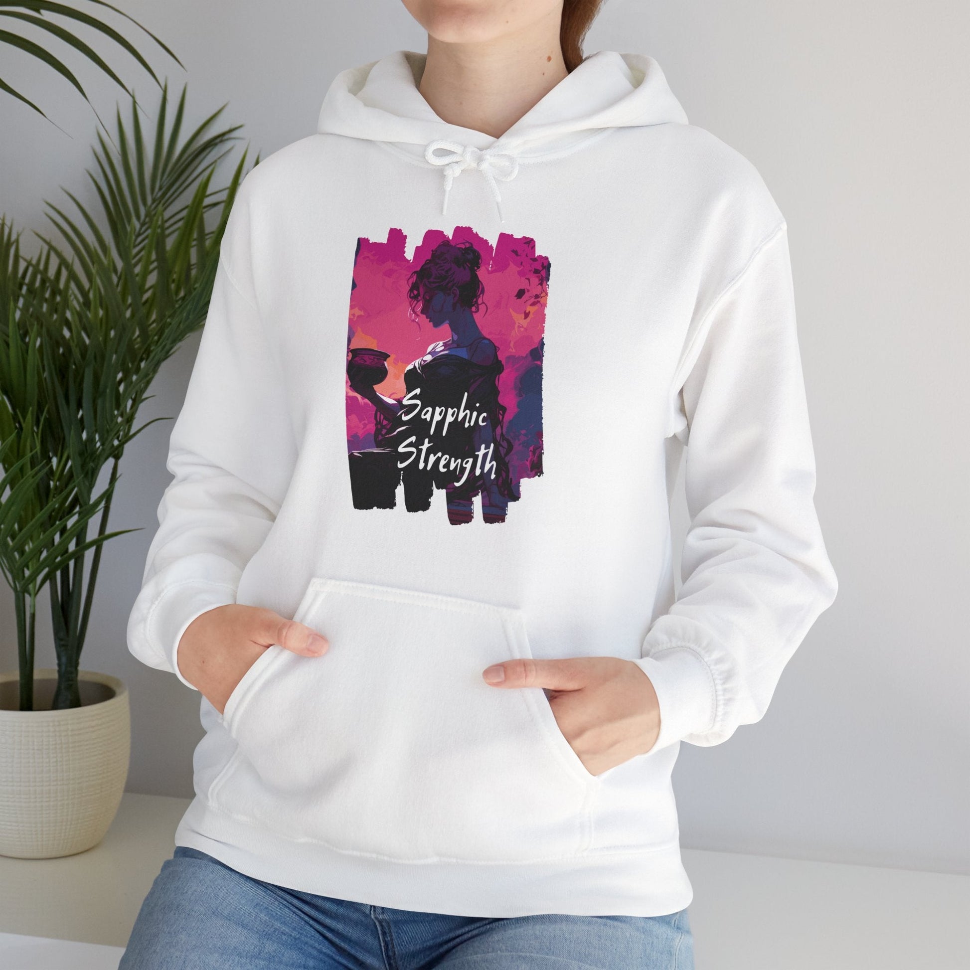 Sapphic Strength - Unisex Hoodie - Hoodie - The Lucky Wombat