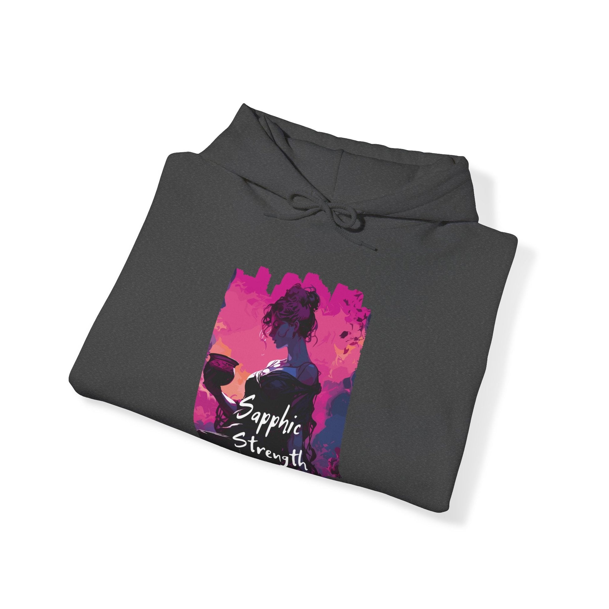 Sapphic Strength - Unisex Hoodie - Hoodie - The Lucky Wombat