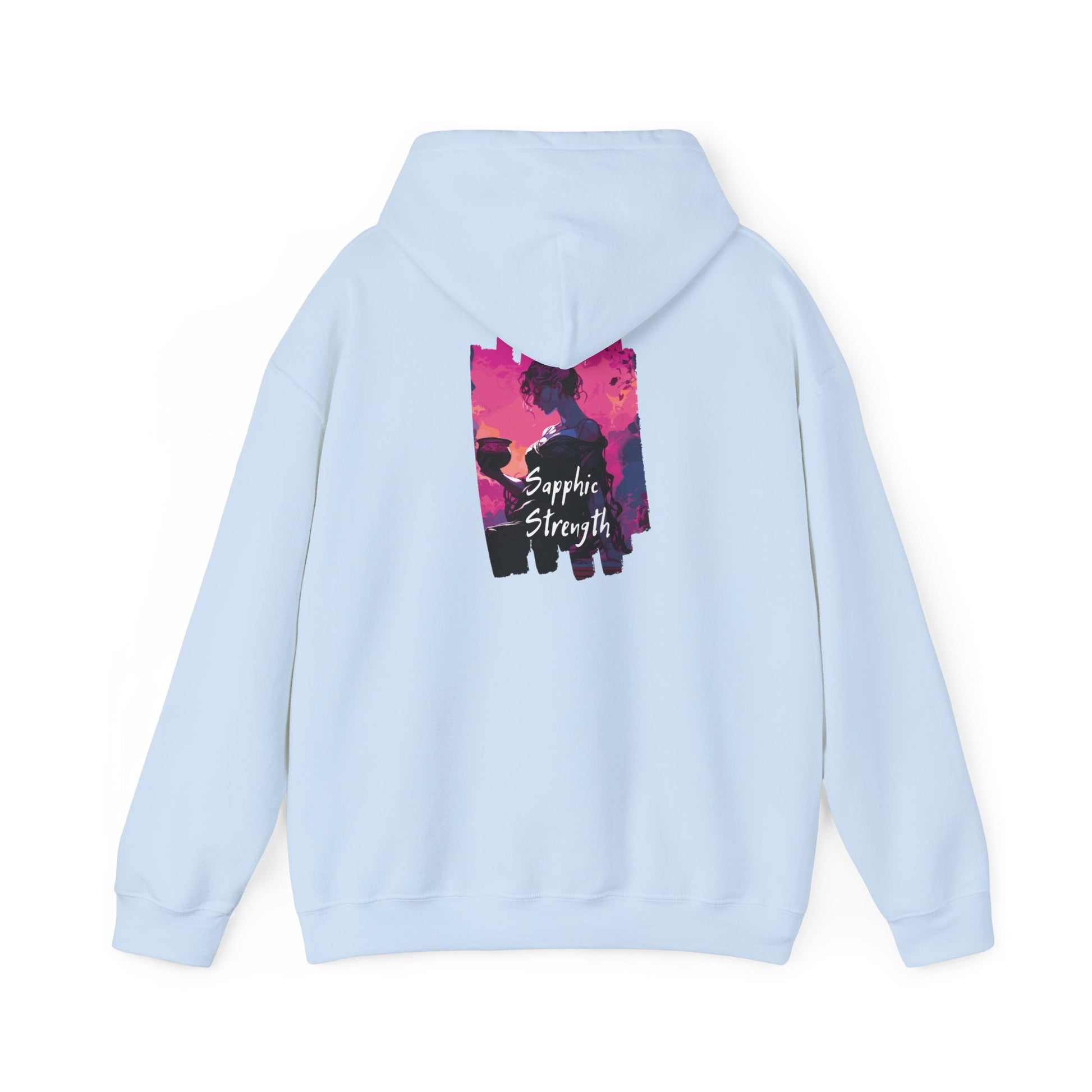 Sapphic Strength - Unisex Hoodie - Hoodie - The Lucky Wombat