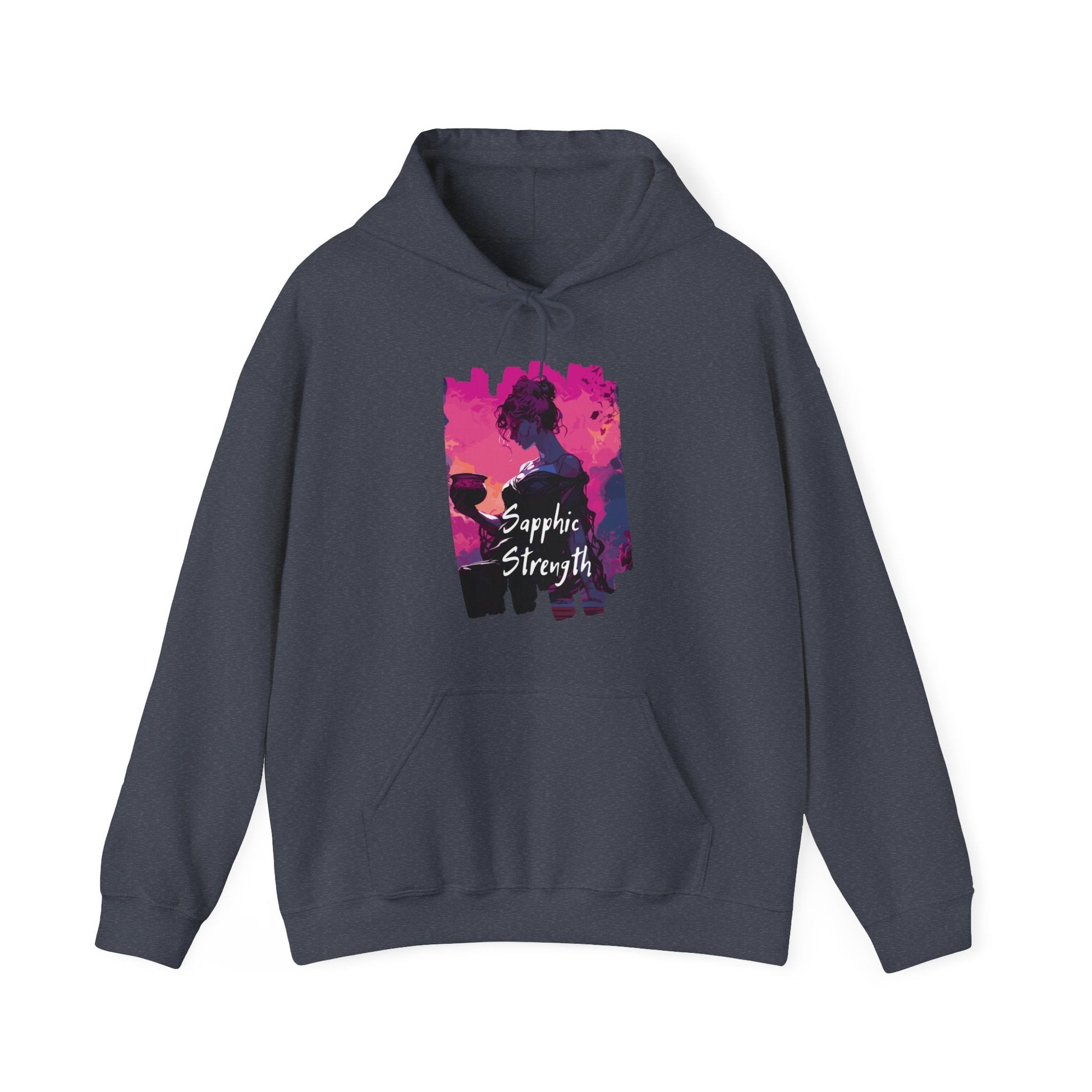 Sapphic Strength - Unisex Hoodie - Hoodie - The Lucky Wombat