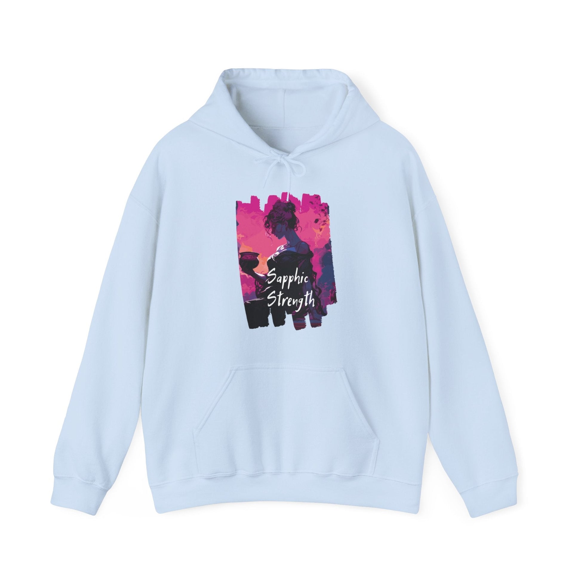 Sapphic Strength - Unisex Hoodie - Hoodie - The Lucky Wombat