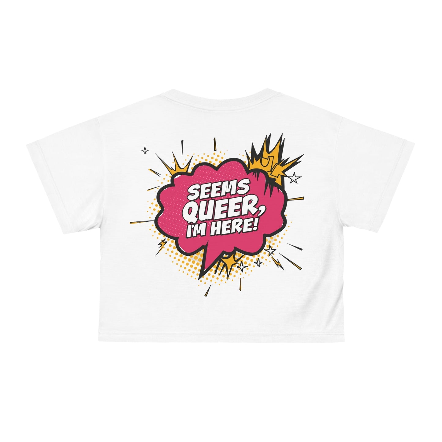 Seems Queer, I'm Here! - Crop Top - All Over Prints - The Lucky Wombat