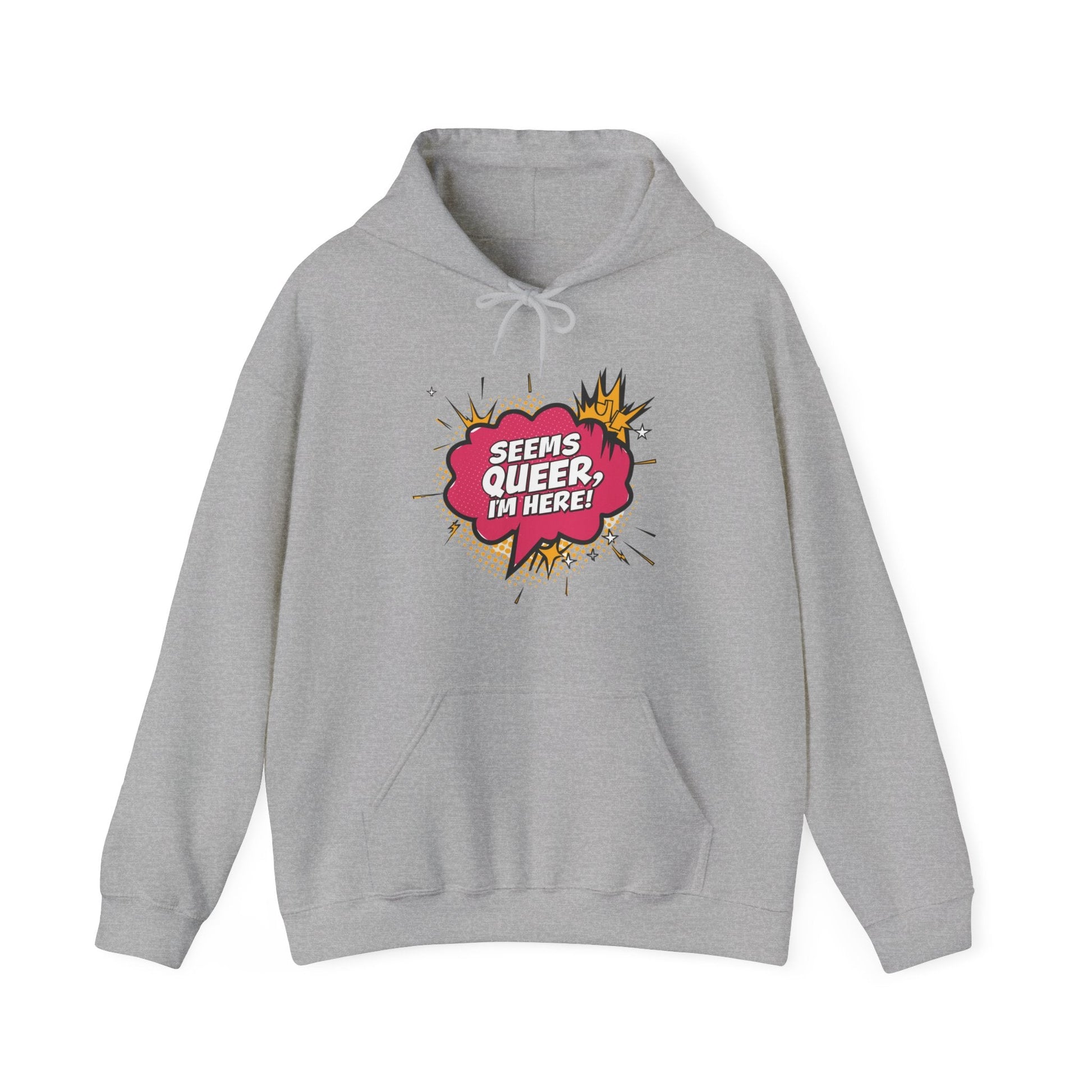 Seems Queer, I'm Here! - Hoodie - Hoodie - The Lucky Wombat