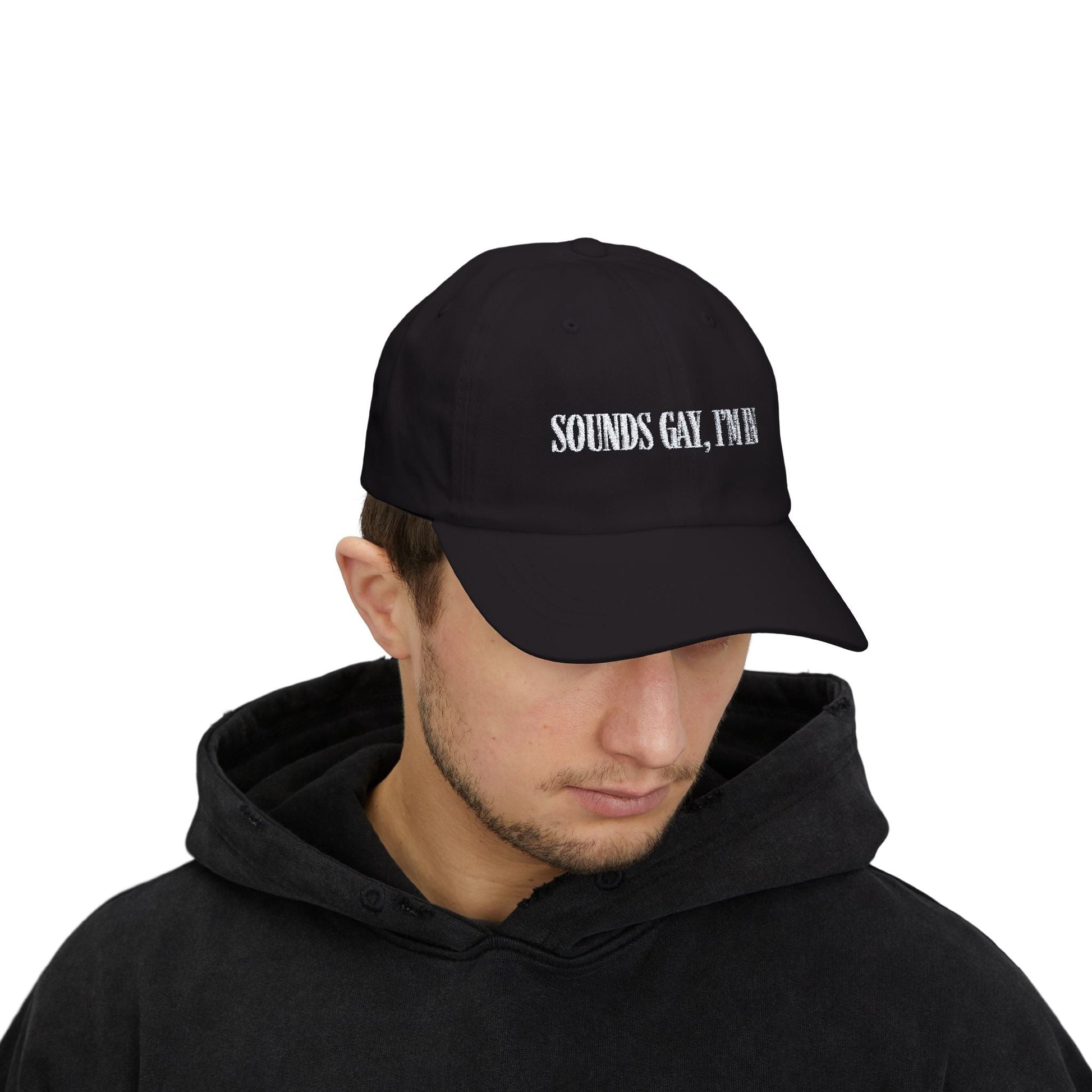 Sounds Gay, I’m in Cap , White on Dark - Hats - The Lucky Wombat