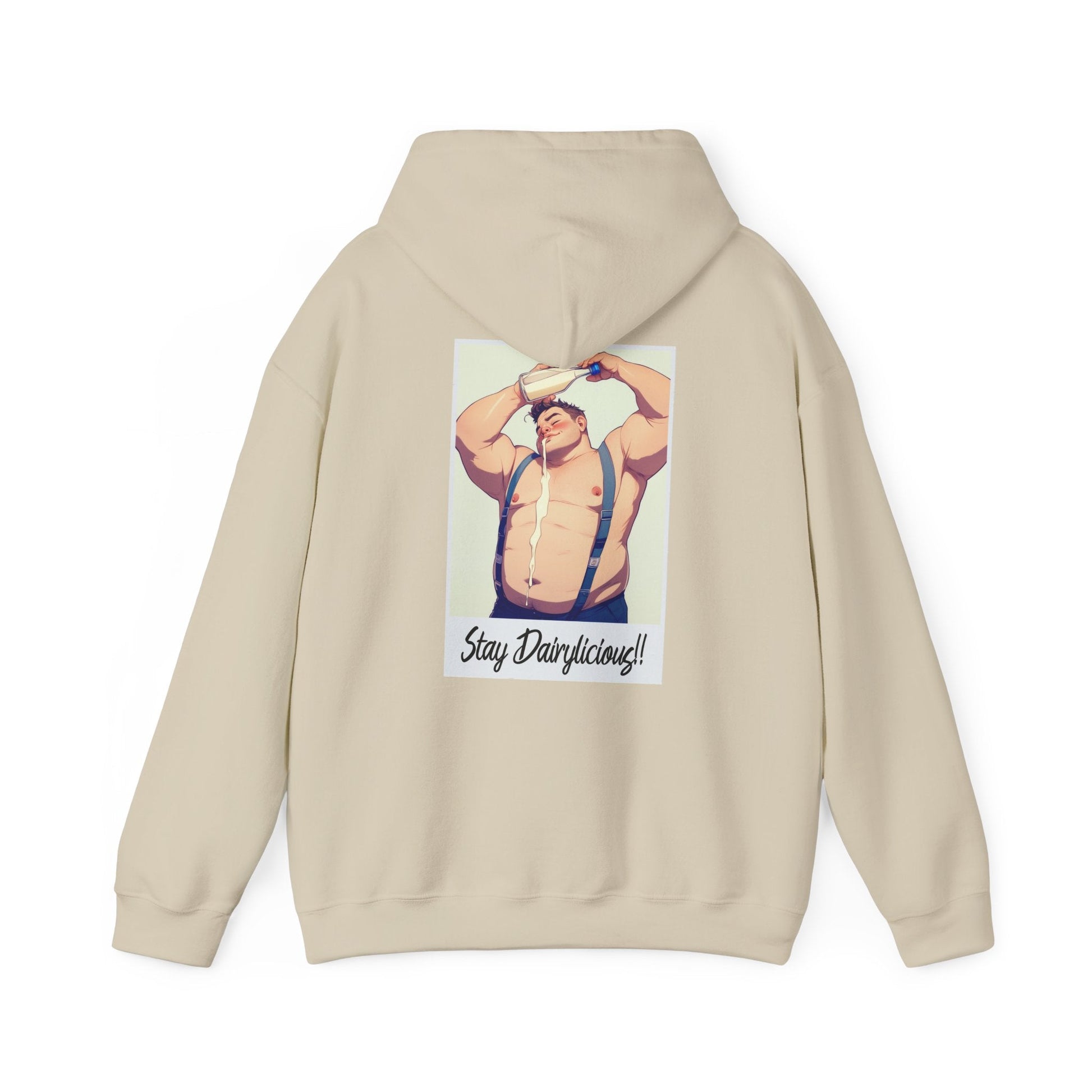 Stay Dairylicious Hoodie - Bold and Dairy - Inspired Style - Hoodie - The Lucky Wombat