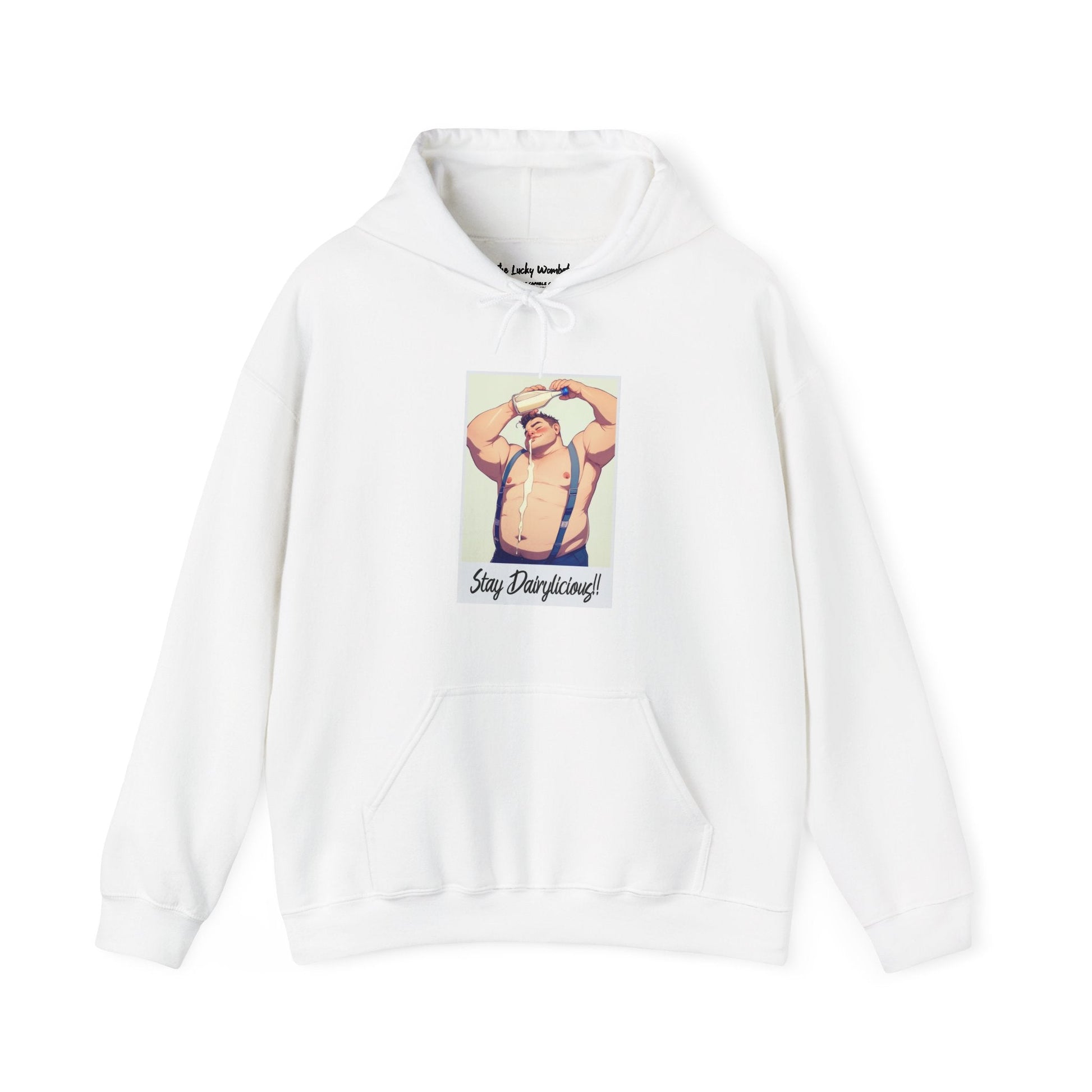 Stay Dairylicious Hoodie - Bold and Dairy - Inspired Style - Hoodie - The Lucky Wombat