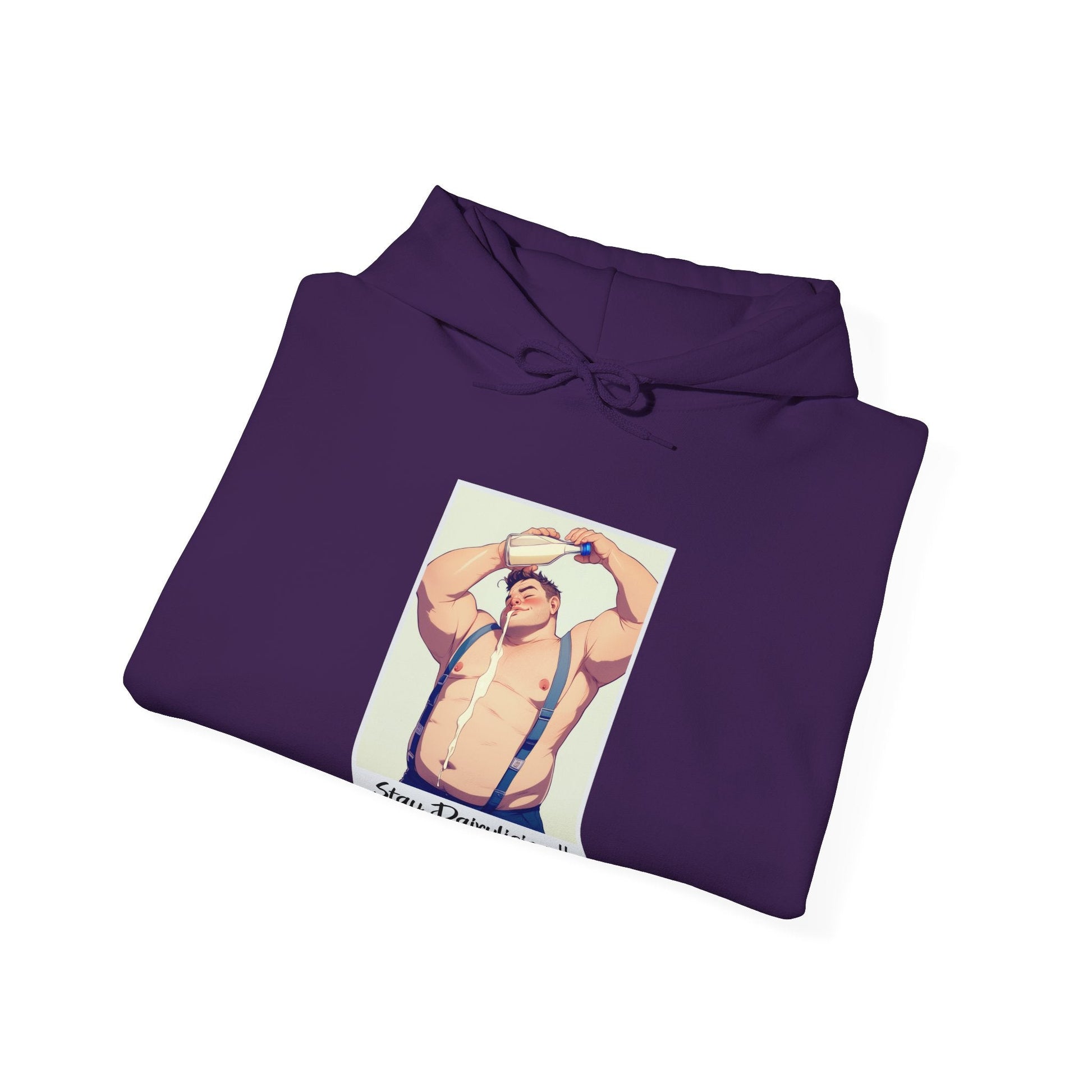 Stay Dairylicious Hoodie - Bold and Dairy - Inspired Style - Hoodie - The Lucky Wombat