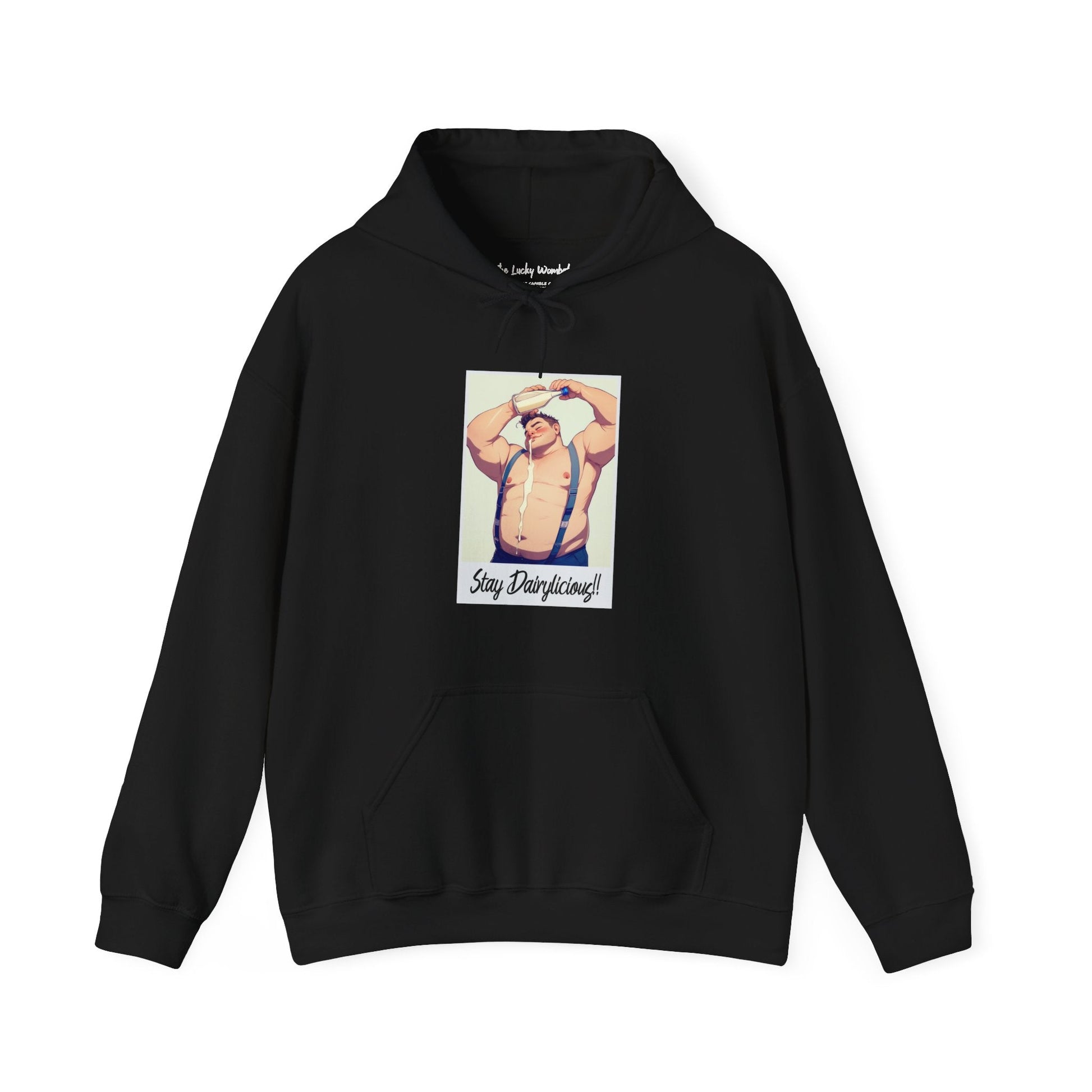 Stay Dairylicious Hoodie - Bold and Dairy - Inspired Style - Hoodie - The Lucky Wombat