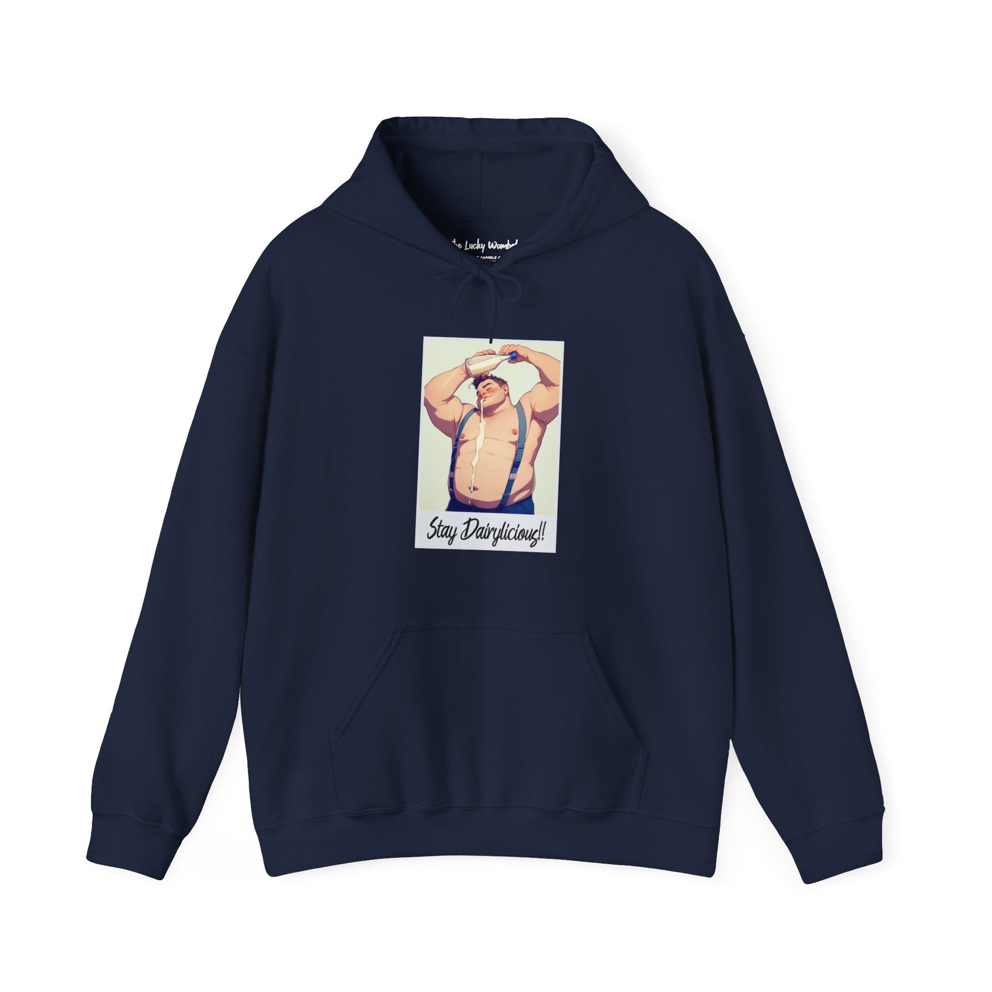 Stay Dairylicious Hoodie - Bold and Dairy - Inspired Style - Hoodie - The Lucky Wombat