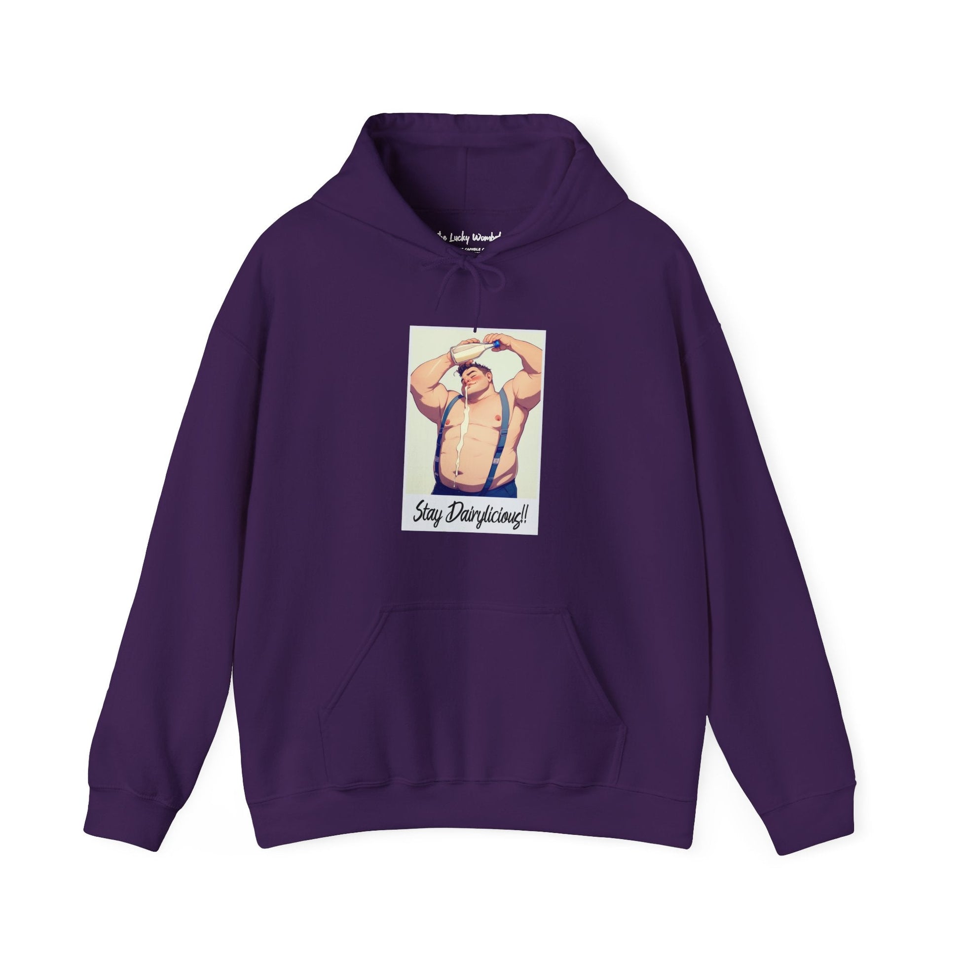Stay Dairylicious Hoodie - Bold and Dairy - Inspired Style - Hoodie - The Lucky Wombat