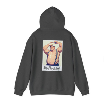 Stay Dairylicious Hoodie - Bold and Dairy - Inspired Style - Hoodie - The Lucky Wombat
