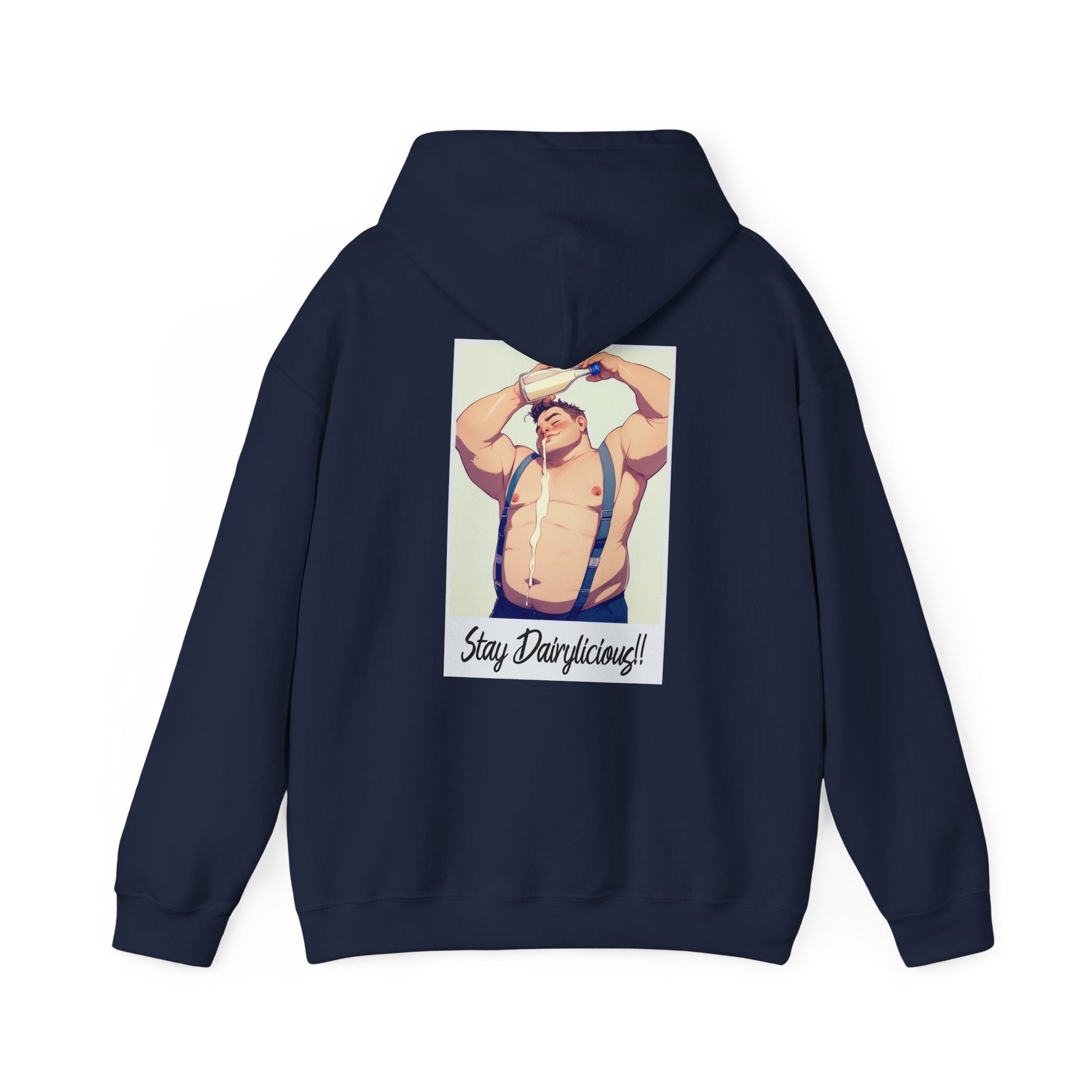 Stay Dairylicious Hoodie - Bold and Dairy - Inspired Style - Hoodie - The Lucky Wombat