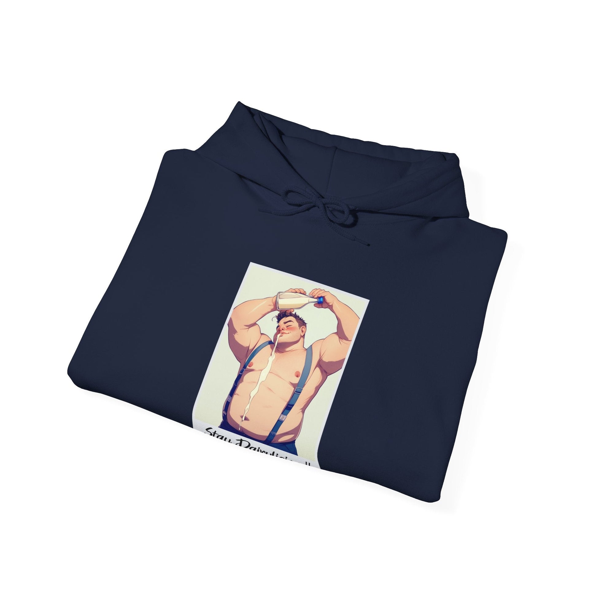 Stay Dairylicious Hoodie - Bold and Dairy - Inspired Style - Hoodie - The Lucky Wombat
