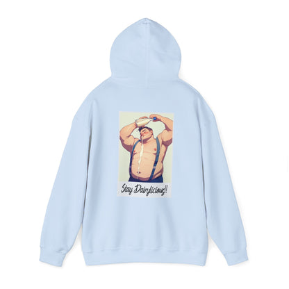 Stay Dairylicious Hoodie - Bold and Dairy - Inspired Style - Hoodie - The Lucky Wombat