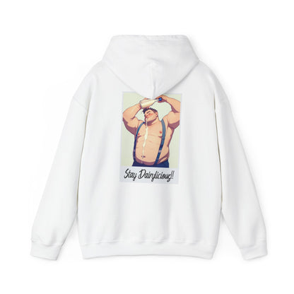 Stay Dairylicious Hoodie - Bold and Dairy - Inspired Style - Hoodie - The Lucky Wombat