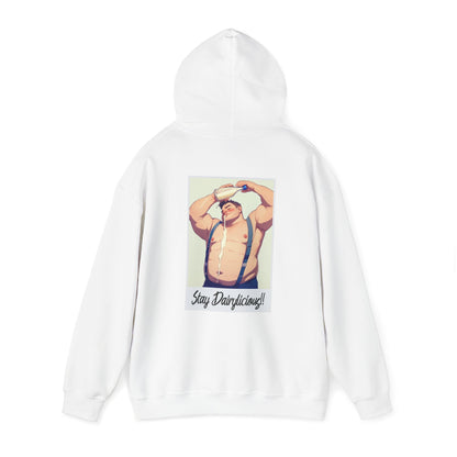 Stay Dairylicious Hoodie - Bold and Dairy - Inspired Style - Hoodie - The Lucky Wombat