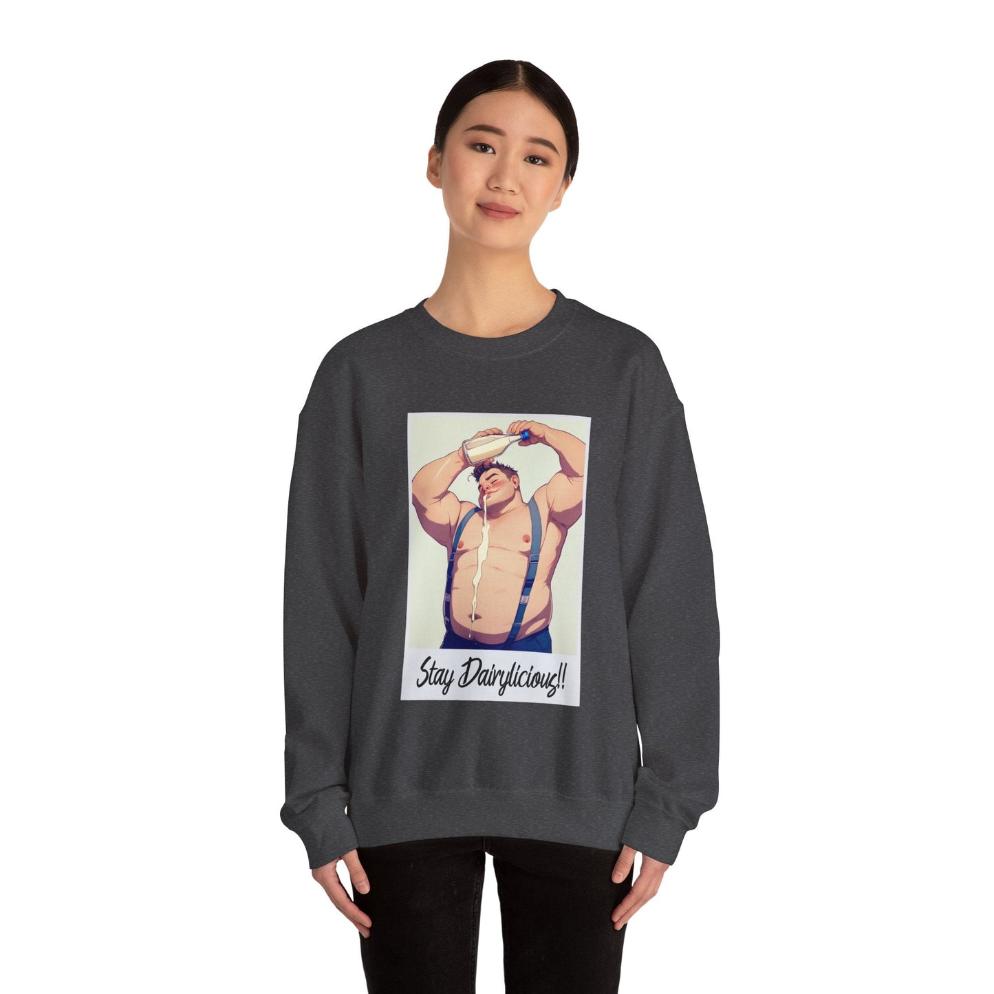 Stay Dairylicious Sweatshirt - Bold and Dairy - Inspired Style - Sweatshirt - The Lucky Wombat