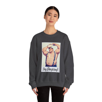 Stay Dairylicious Sweatshirt - Bold and Dairy - Inspired Style - Sweatshirt - The Lucky Wombat