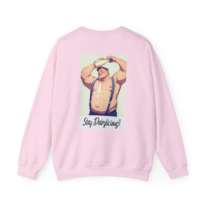 Stay Dairylicious Sweatshirt - Bold and Dairy - Inspired Style - Sweatshirt - The Lucky Wombat